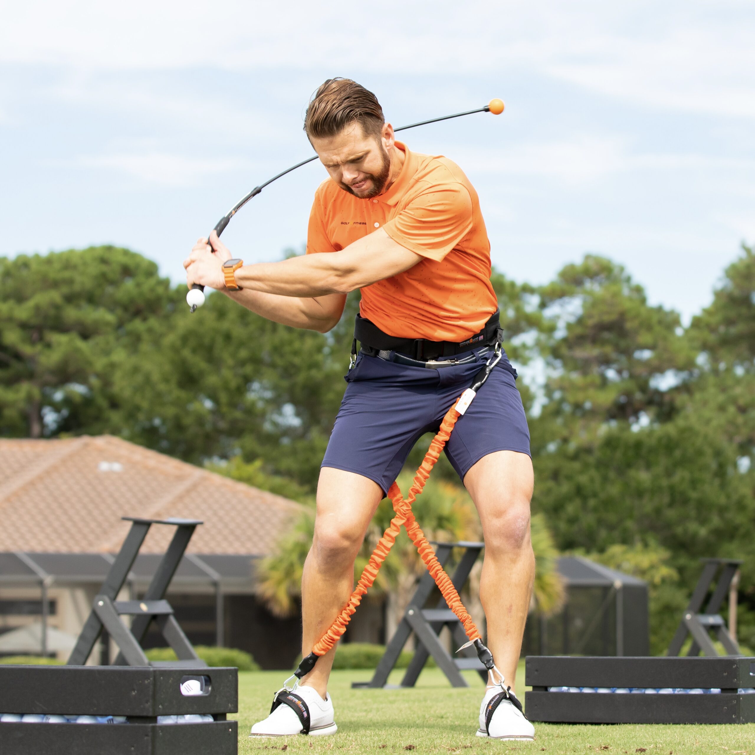 Swing Training Bundle Orange Whip Golf And Fitness